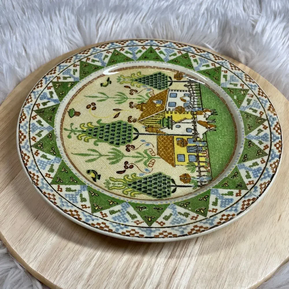 Vintage Royal Doulton Plate Sampler Pattern D3749 Plate Rare 1924 to 1936 Rare